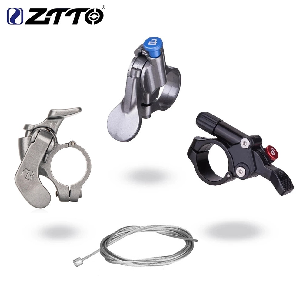Mountain Biking Equipment - ZTTO MTB Mountainbike-Gabel-Fernbedienungshebel mit Kabelsteuerung für