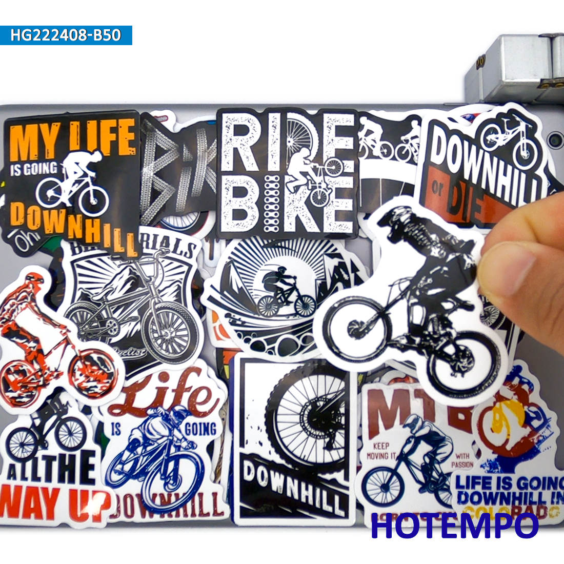 Mountain Biking A Sport - 50 Stück, Mountainbike fahren, Downhill-Abenteuer, MTB-Sport,