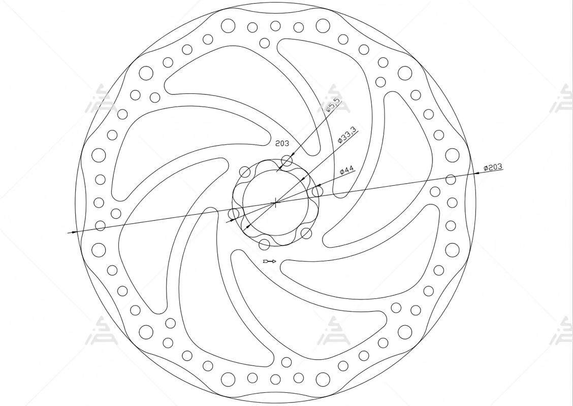Mountain Biking Essentials - SiAECOSYS 203mm Fahrrad-Scheibenbremsenrotor Centerlock Hydraulisch für